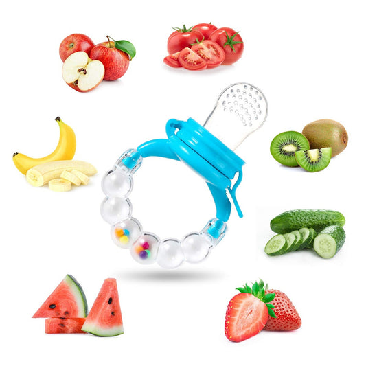 KOSHINE suzetă pentru fructe 2 bucăți 5 tetine + linguriță 125 ml și lanț
