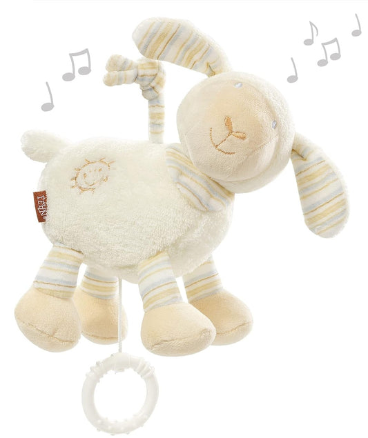 FEHN Plüsch-Anhänger mit Spieluhr SCHAF 17 cm Brahms’ Wiegenlied – Produktbild 2