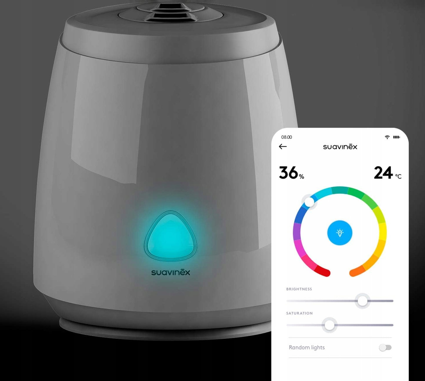 SUAVINEX Care nawilżacz ultradźwiękowy aplikacja