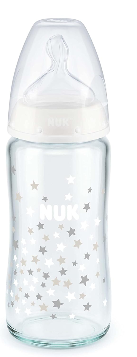 NUK First Choice+ üveg cumisüveg 240 ml 0–6 hónap cumi M hőmérsékletjelző