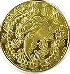 BRADOC Zahnfee vergoldete Metallmünze für unter das Kopfkissen 4 cm NIXE
