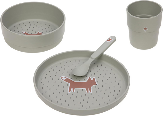 LASSIG melaminfreies Geschirrset Little Forest Fox – Produktfoto 2