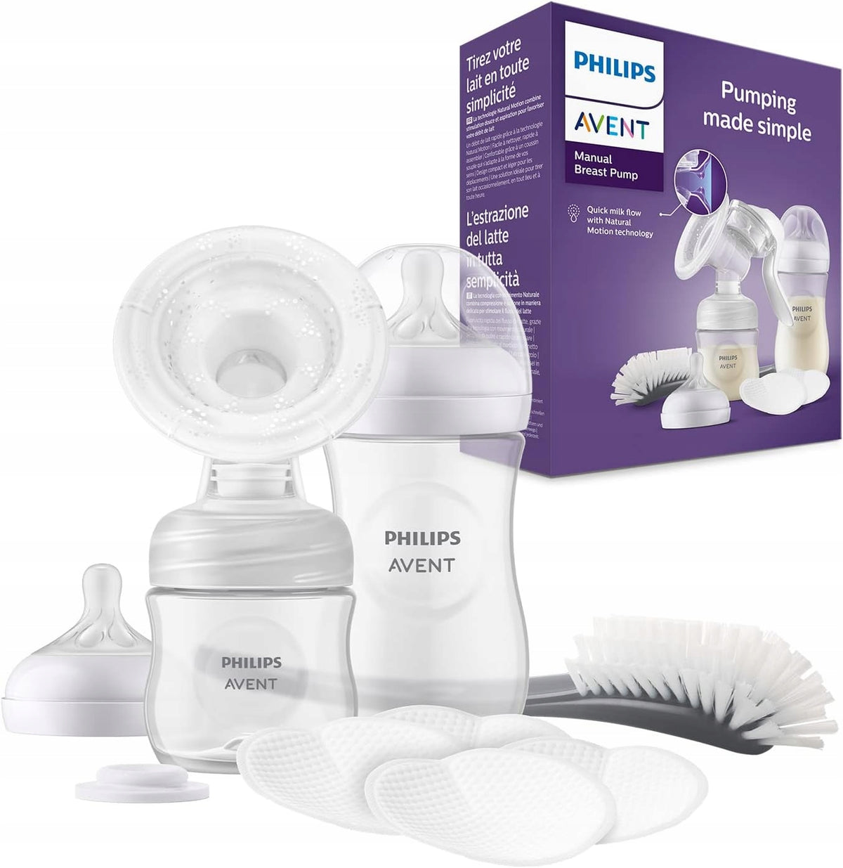 PHILIPS AVENT Natural SCF430/60 Handmilchpumpe +Zubehör