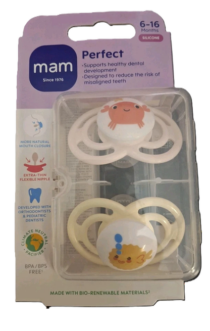 MAM Perfect Schnuller x2 6-16 Monate + Box