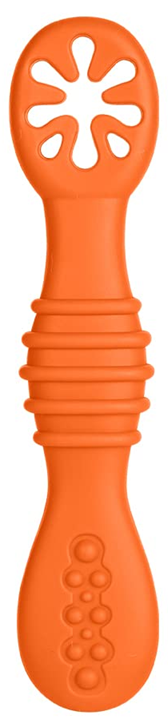 VICLOON Sticky Spoon Silikonlöffel 2,5 x 10 cm 4 m+ orange