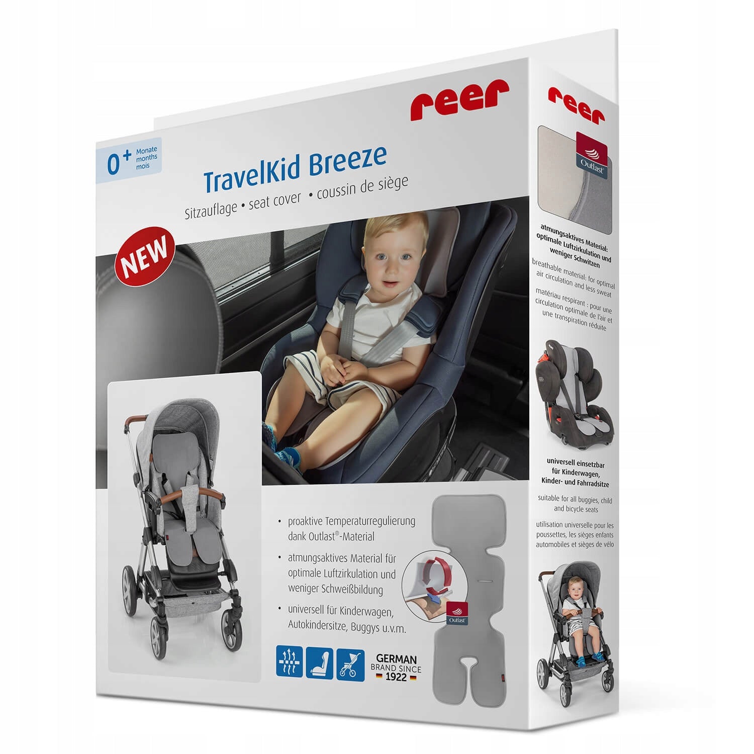 REER TravelKid Breeze wkładka do wózka fotelika ODDYCHAJĄCA