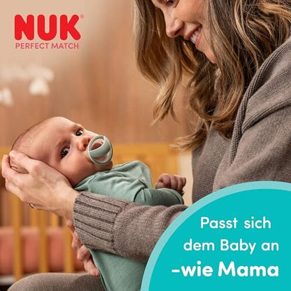 NUK Perfect Match smoczki 0-6 mies. 2 szt. zielony/niebieski