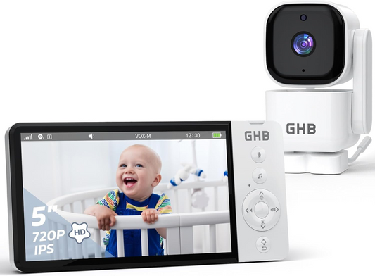 GHB ABM720C baby monitor digitale con schermo LCD da 5"