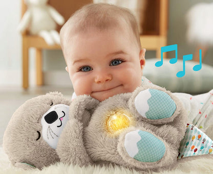 FISHER-PRICE Schlafende OTTER mit sich bewegendem Bauch, Geräuschen und Licht