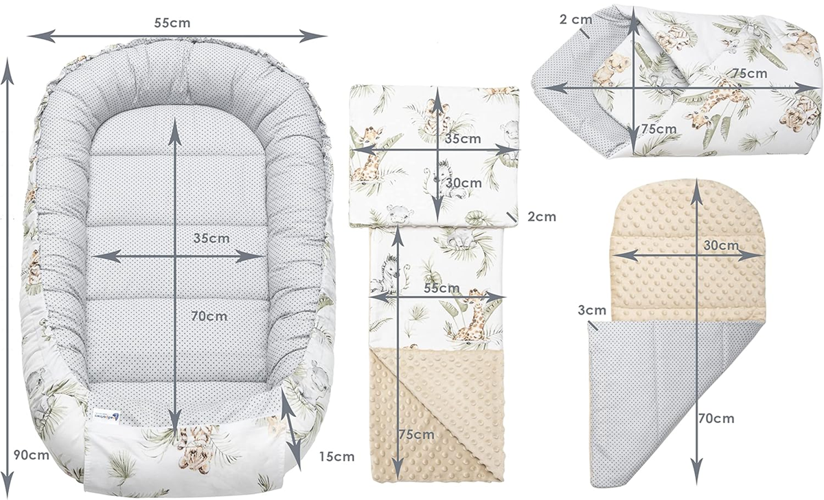 MEDIPARTNERS nest, insert, pillow, swaddle, blanket