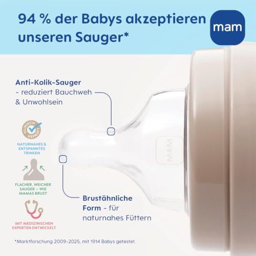 MAM Easy Start Anti-Kolik-Flaschen 0+ 160ml x2