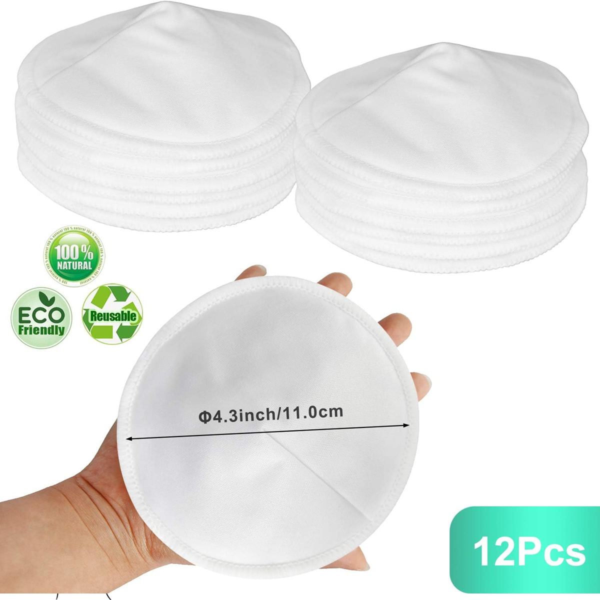 PINOWU Stilleinlagen Bambus x12 + Tasche