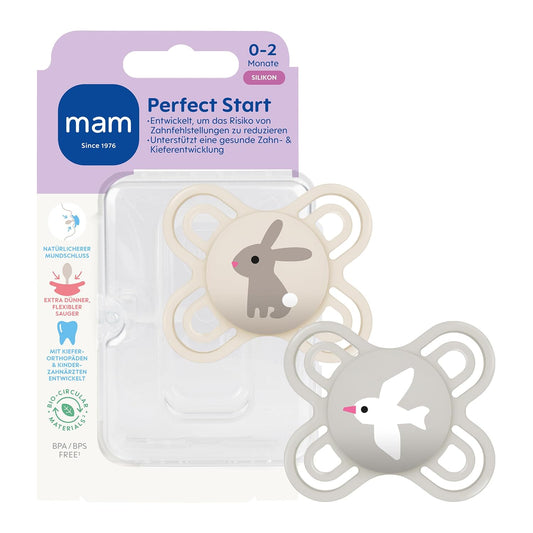 MAM Perfect Start Silikon-Schnuller 0–2 Monate x2 – Produktbild 2