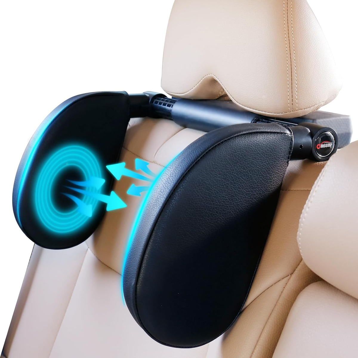 OASSER Auto-Kopfstütze 14-28 cm, 180° verstellbar