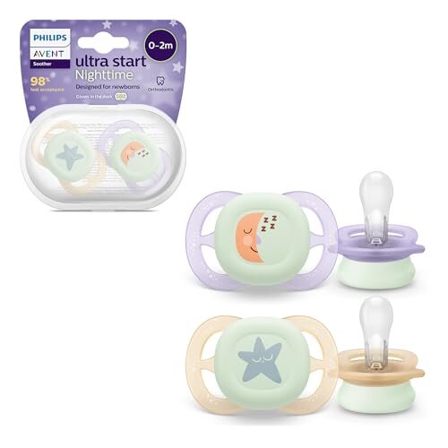 Philips Avent Ultra Start Night Schnuller für Neugeborene x2