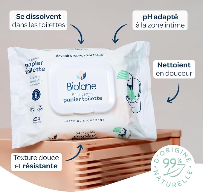 BIOLANE Toilettentücher 5x54 Stück