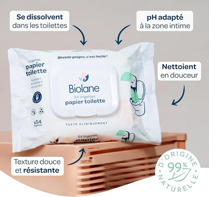 BIOLANE Toilettentücher 5x54 Stück