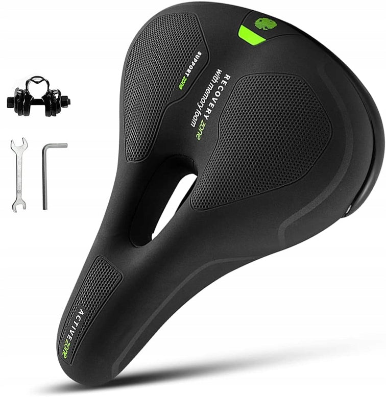 AYAMAYA Fahrradsattel MTB und Trekking aus Schaumstoff 18,5 x 26 cm