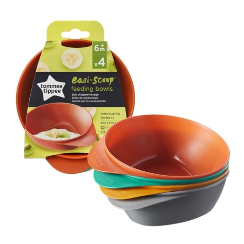 TOMMEE TIPPEE EasiScoop ciotole per l'alimentazione 6m+ 4 pezzi