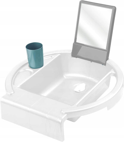 ROTHO Kiddy Wash Kinderwaschbecken mit bruchsicherem Spiegel und Becher