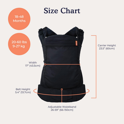 BECO TODDLER Schnallentrage 9-27kg / 18-48 Monate