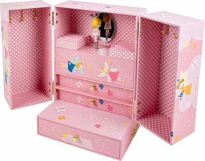 TROUSSELIER Schmuckkästchen Prinzessin 13x25 cm mit Spieluhr Mozart - Menuett