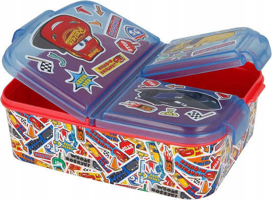 STOR Cars Svačinový box 3 přihrádky 300 ml