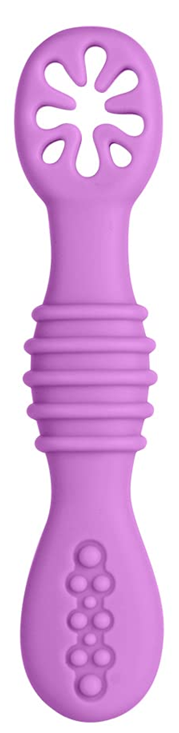 VICLOON Sticky Spoon Silikonlöffel 2,5 x 10 cm 4 m+ lila