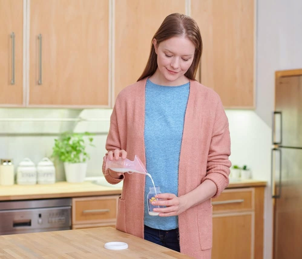 MEDELA kolektor silikonowy do zbierania pokarmu, silikonowy pojemnik na mleko matki BPA free, używany