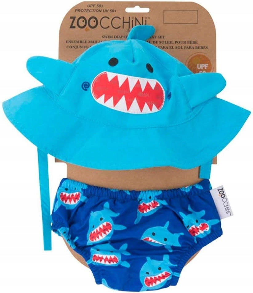 ZOOCCHINI pielucha do pływania + kapelusz 3-6msc