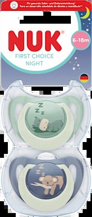NUK First Choice Night Beruhigungssauger 6-18 Monate