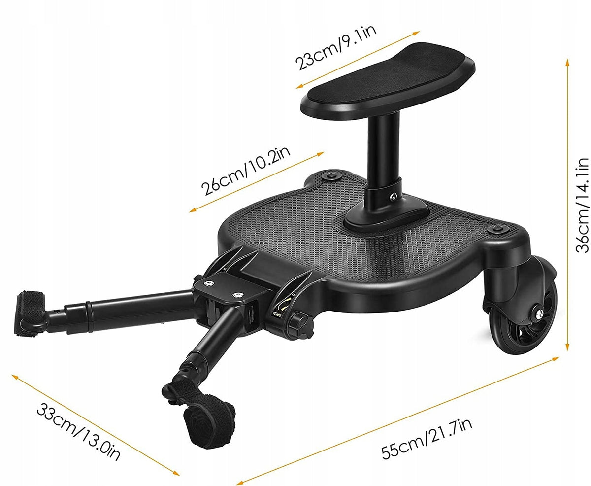 VOGVIGO Universal-MITFAHRBRETT für Kinderwagen, Tragkraft 25 kg