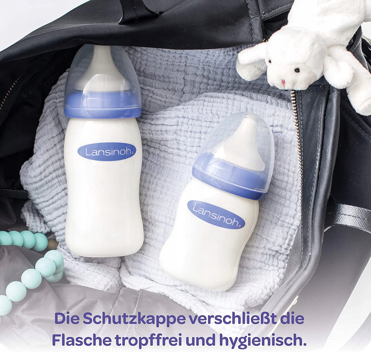 LANSINOH Flaschen 160 ml x2 Sauger S