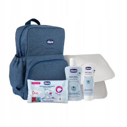 CHICCO Natural Rucksack Windeltasche und Zubehör + Kosmetik