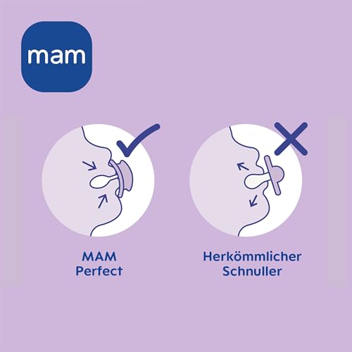 MAM Perfect Day & Night silicone pacifier 0-6m x4 GLOW-IN-THE-DARK