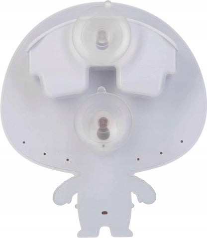 NUBY lusterko z przyssawką + 2 zabawki do kąpieli białe UFO z przyssawkami do wanny i ściany, 12 m+