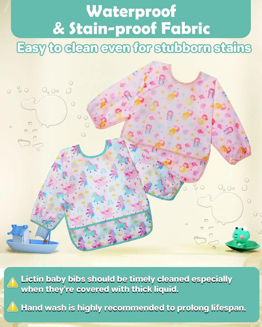 LICTIN Lätzchen mit Auffangschale 6-24 m x3