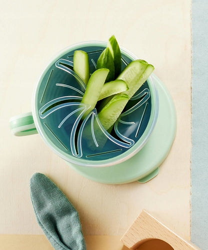 NIP Snackbox Eat Green 2in1 Snackbehälter und Becher mit Deckel
