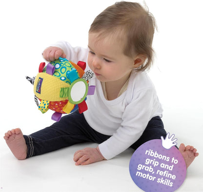 PLAYGRO Loopy Loops senzorický plyšový míček se zrcátkem a zvonečkem