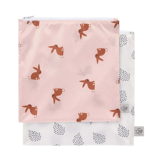 LÄSSIG Snack Bag Snackbeutel x2 17x18cm
