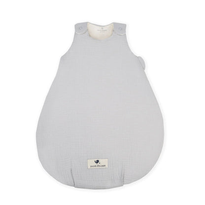 Julius Zöllner Musselin-Schlafsack, grau, 62 bis 68