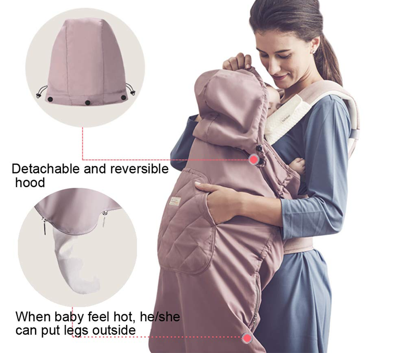 BEBAMOUR Universal-Regenschutz für Babytrage, Kinderwagen, Autositz