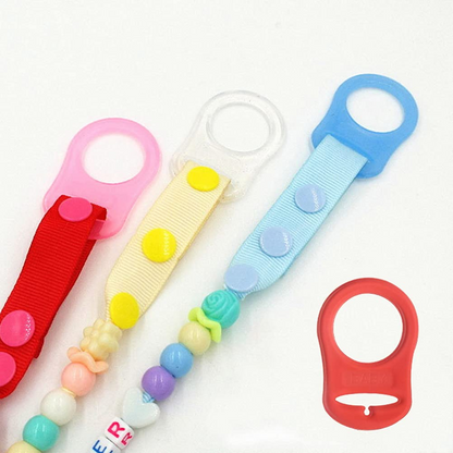 BABY Silikon-Schnullerclip-Halter für Schnullerketten 8 Stück
