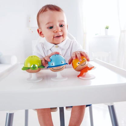 HAPE Ankleb-Meerestiere mit Saugnäpfen 3 Stück