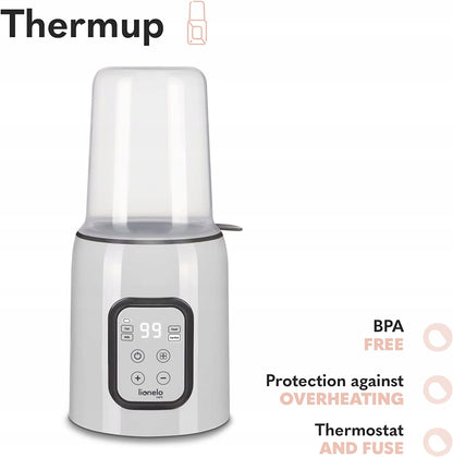 LIONELO podgrzewacz do butelek Thermup, 5w1, BPA free, ochrona przed przegrzaniem i sterylizacja