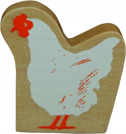 ROBA Holztiergehege und 6 Tiere BAUERNHOF 30,5 x 37 x 31,5 cm