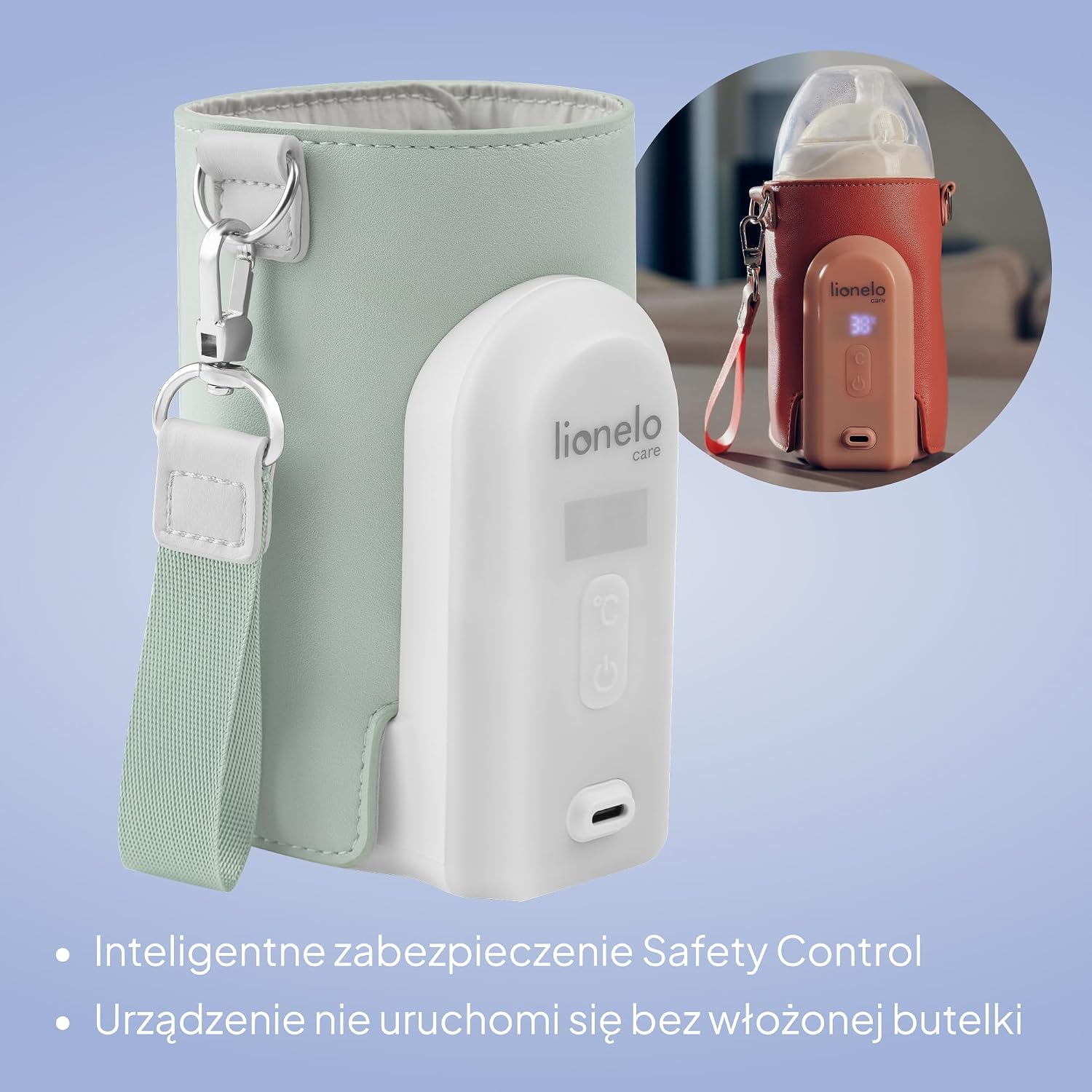 LIONELO Thermup Go Evo portable bottle warmer