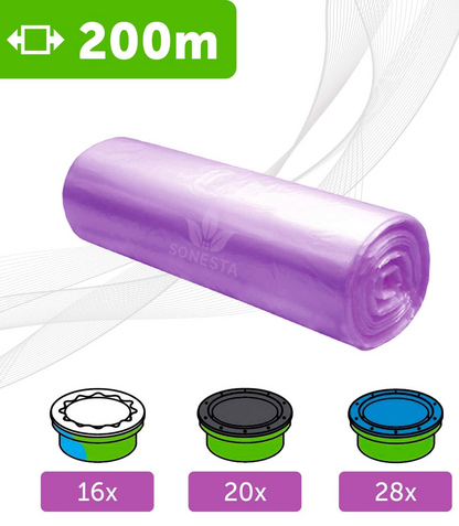 SONESTA Ersatzfolie für Tommee Tippee Windeleimer 200 Meter