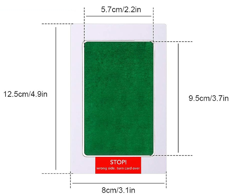 OUTUS 6 Stempelkissen und 12 Karten für Hand- und Fußabdrücke 8 x 12,5 cm
