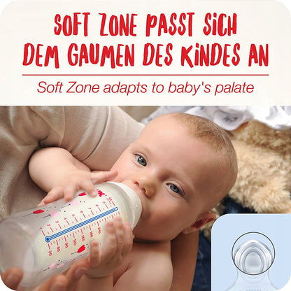NUK NIGHT Flaschenset 2x 300 ml TEMPERATURKONTROLLE